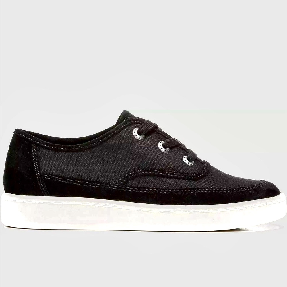 Women’s Zodiac Lace-up Black Sneakers Size 7 Med. - Picture 5 of 16
